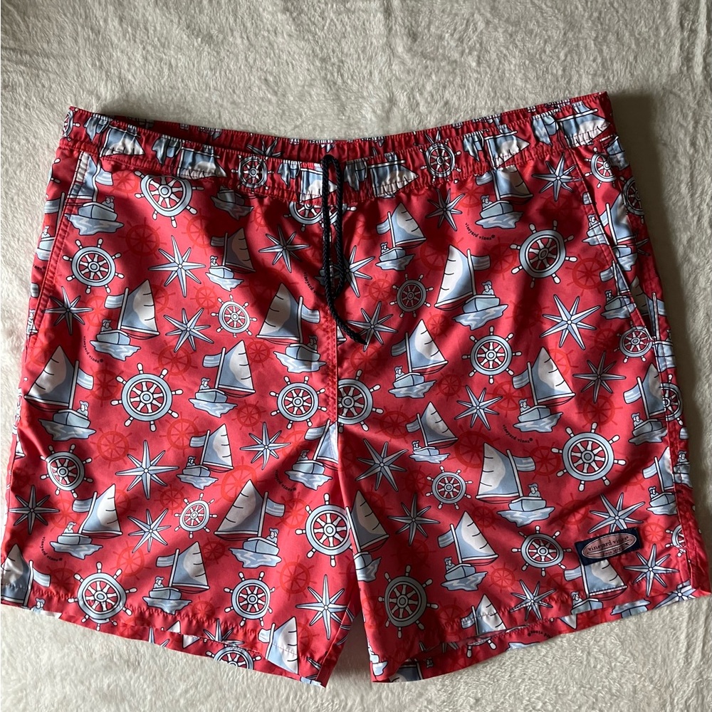 Vineyard Vines Printed Chappy Swim Trunks